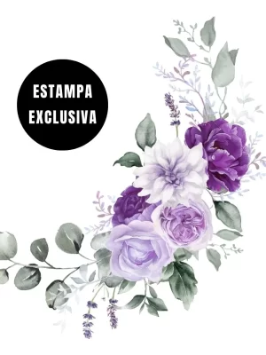 Vestido Plus Size Inverno Flores Elegante Premium